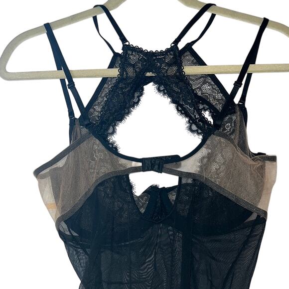 Cassandra Intimates Black & Taupe “Ashley” Lingerie Bodysuit, Size S, NWT! - Picture 7 of 7